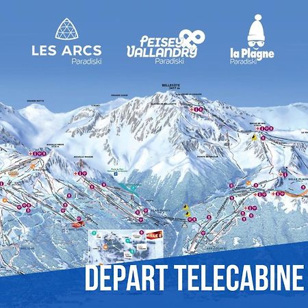 VISITE VIRTUELLE Moderne Vue Montagnes Garage 2 Balcons 8pers Paradiski La Plagne Extérieur photo