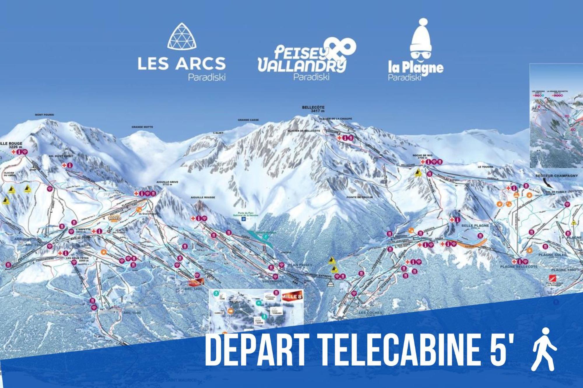 VISITE VIRTUELLE Moderne Vue Montagnes Garage 2 Balcons 8pers Paradiski La Plagne Extérieur photo